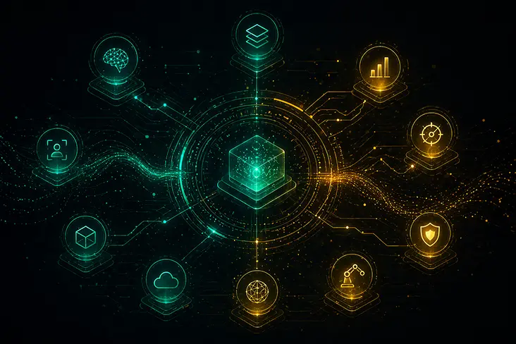 AI-powered marketing tools illustration